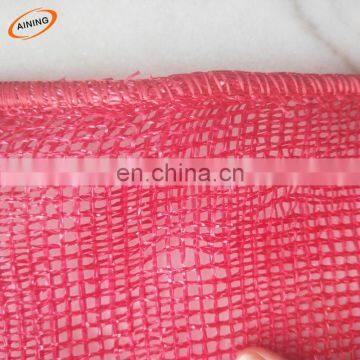 Hot selling PP leno mesh bag for firewood