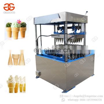 Factory Supply Semi Automatic Sugar Pizza Cone Mould Baker Equipment Snow Ice Cream Cone Wafer Making Machine Price