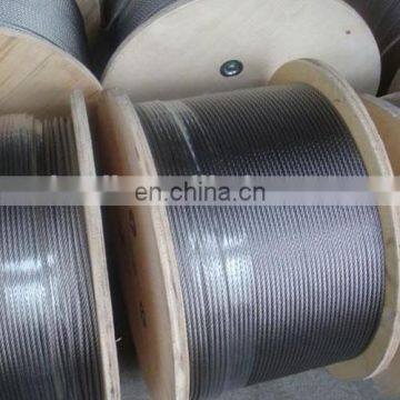 Grade 201 202 30 316 1*7 7*7 7*19 1*19 6*36 50mm steel wire rope