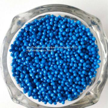 Polymer Resin Coating Urea Fertilizer Bule Color Prill , CM-211