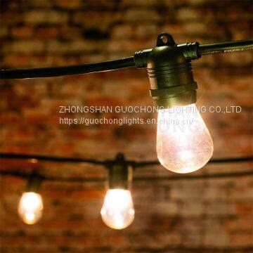 CE Listed,e27 20 FIXED SOCKET ,OUTDOOR COMMERCIAL WEATHERPROOF STRING LIGHT, 20M CORD photo-3