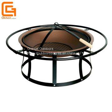 Outdoor Heating Fire Pit Camping Steel Portable Fire Pit With Cooking Grill