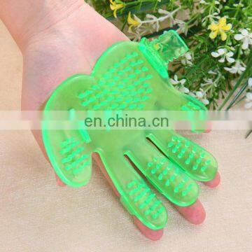 Transparent Pet Fur Remover Gloves Pets Hair Massage Brush Cat Soft Gloves Dog Hair Cleaning Gloves