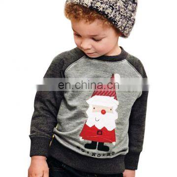 autumn and winter models Santa Claus embroidery children's baby sweater long-sleeved sweater Christmas suit 2-7 years old