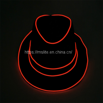 10Pcs European and American Popular Stage Led Luminous Jazz Hat photo-2
