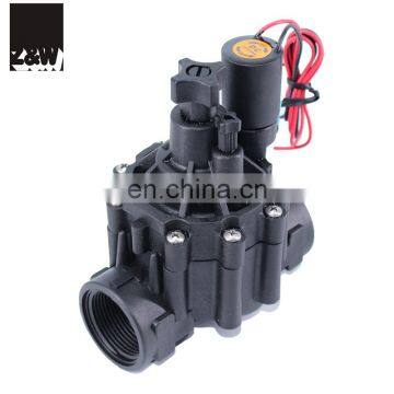 1.5" plastic irrigation solenoid valve DN40 50MM override switch flow control