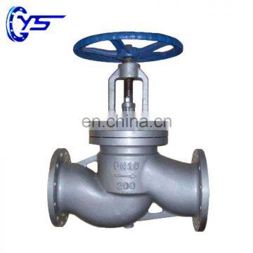 Good Feedback SS304 SS316 Stem Disc Globe Valve With Arrows indicating flow