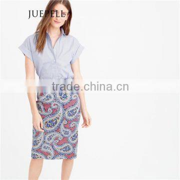 Floral Print Pencial Women Skirt