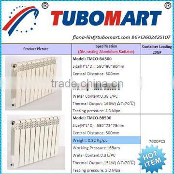 aluminium die casting radiator for room radiator heating system