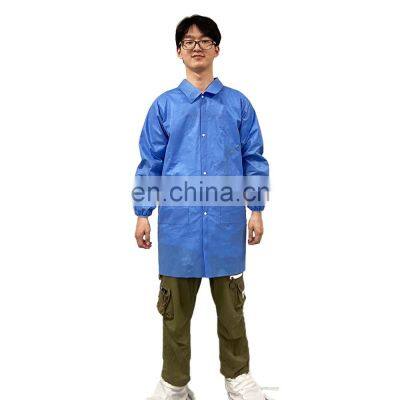 Medical Anti splash Ventilation clothing CE Anti static pp Disposable hazmat Protection lab coat Suit