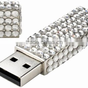 Luxury USB, crystal lock shape USB stick, diamond lock usb drive