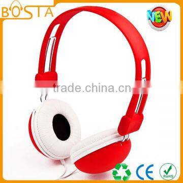 red color lightweight cheap price headphone for promotion