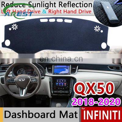 for Infiniti QX50 2018 2019 2020 II MK2 Anti-Slip Mat Dashboard Cover Pad Sunshade Dashmat Carpet Anti-UV Dash Accessories Rug