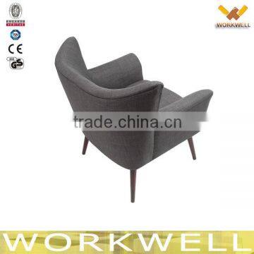 WorkWell 2014 modern new design high quality latest living room sofa with rubber wood short legs Kw-D4224-3