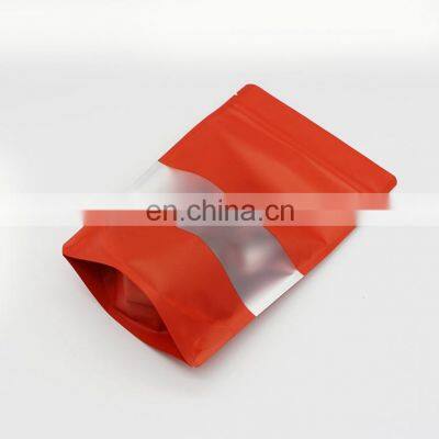 Heat seal aluminum foil stand up retort plastic bags with tear notch