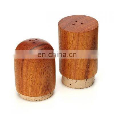 wooden salt & pepper