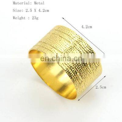 Hot Selling Gold Round Napkin Ring For Table Decoration For Wedding Hotel Home Table Decoration photo-4