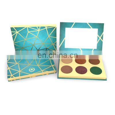 Empty Multi Color Cardboard Makeup Pallet Eye Shadow Cosmetic Set Kit Empty 6 Hole Color Eyeshadow Palette