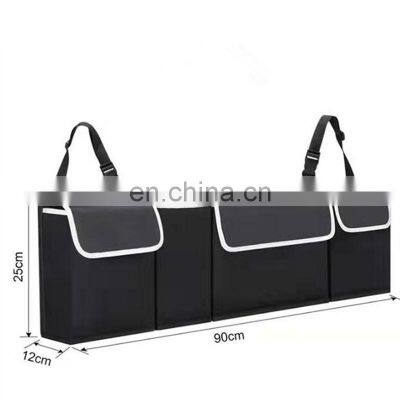 Hot Sale Car Seat Back Trunk Organizer Backseat Hanging Multi Pocket Storage Bag Automobile Travel Stowing Tidying Car Organizer photo-5