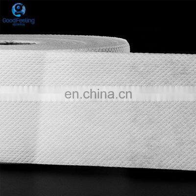 Adult Diaper Top Sheet Filter Fabric 3D Double Layer Embossing Hydrophilic Nonwoven Hot Air Nonwoven for Baby Factory Custom 24g