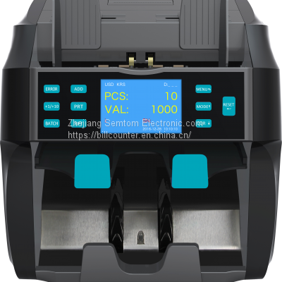 Two/2 Pocket Mixed Value Sorter Multi-currency Discriminator Two CIS Bill Banknote Cash Note Money Currency Counter photo-2