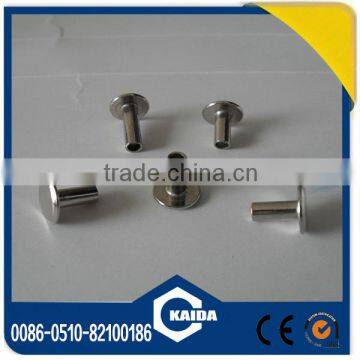 Pan head semitubular rivet