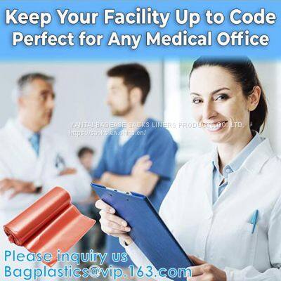 Biohazard Disposal Bags With Warning Label/Sterilization Indicator Lab Can Liners Labeling Biohazardous Trash Safely photo-3