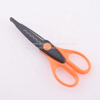 Wholesale Hand Craft Tool Set Plastic Handle Stainless Steel School Scissors Office Scissor Children's safety scissors