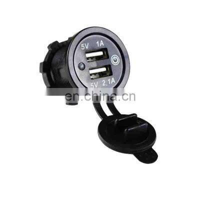 Car and Motorcycle Modification With Touch Switch 3.1 Car USB Charging Socket