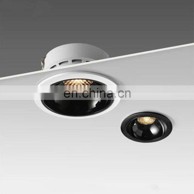 Commercial Aluminum 12W 15W 20W Down Light Black White Round Mini Ceiling LED Spotlight