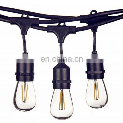 Hot on Amazon E26 E27 sockets S14 st64 a60 led bulb Waterproof Outdoor Yard patio home Garden Party LED festoon string light