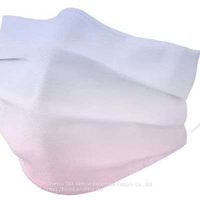 3 Ply Type I Medical Disposable Mask (Pink Gradient) CE marked and meets the requirements of EN14683:2019 Type I