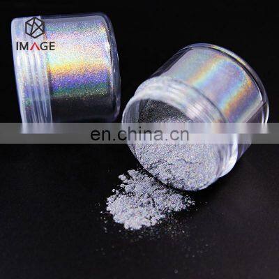 Solid Chameleon Holographic Magnetic Glitter Nail Powder, Rainbow Colour Laser Luster Pigment