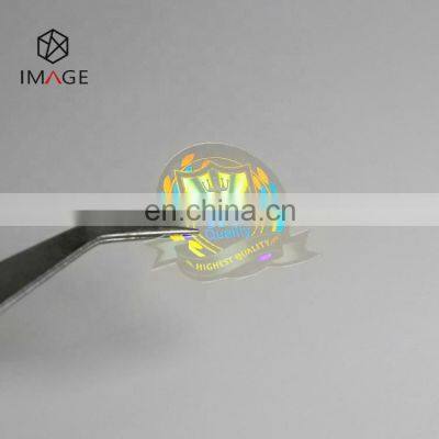 3d Custom Die Cut Clear Laser Holographic Sticker for Brand Packaging Application