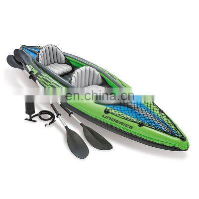 UICE Custom Professional Outdoor PVC Fishing Rowing Boats Inflatable Double Person Kayak With Seat photo-3