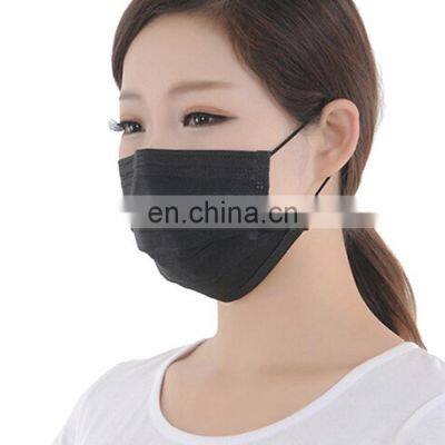 Fashion Black Civil Protective 3 Ply Face Mask With Earloop photo-2