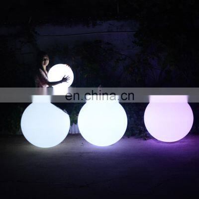 New LED effect disco light/Big cordless floating led illuminated swimming pool ball light rechargeable led hanging ball