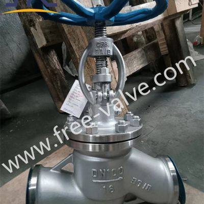 NKJ61H Power Plant Steam Turbine stainless steel Butt Welding Vacuum Globe Valve