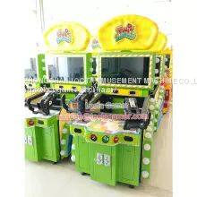 Guangdong Zhongshan Tai Le Play Children's Indoor Video Game Carnival Shooting Amusement Equipment Fruit Big Riot Green Theme Shot Ball Shot Watercolor TV Display photo-2