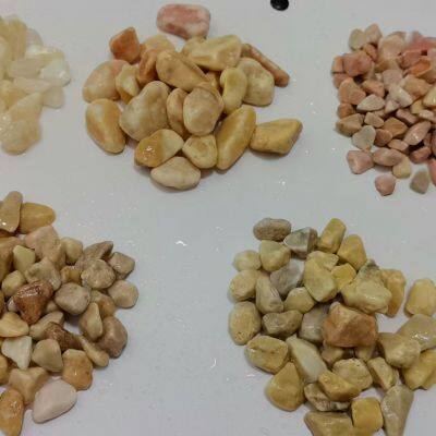 Wholesale Decoration Snow White Pebble Stone Clay White Coloured Pebbles White Pebbles Polished Stones