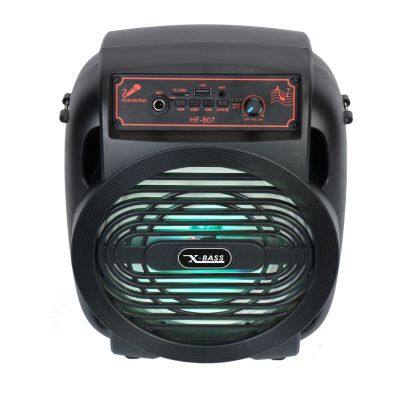 Outdoor 8 Inch Bass RGB Light Portable Handle Speaker Party Stage Dj Microphone Subwoofer Home Karaoke BT Speaker photo-3