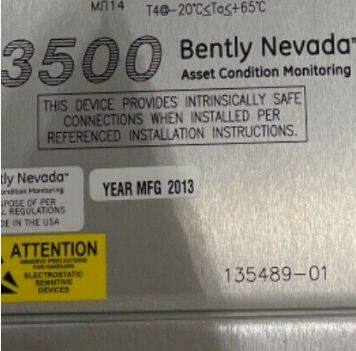 Bently Nevada 3500/50-01-00-01 288062-02 I/O Module with internal barriers