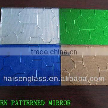 Hot sell 3mm-6mm New Large Decorative patterned mirror