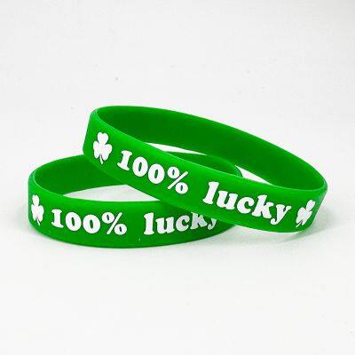 Ready Stock 48 Hours Delivery Factory Direct Sale Hot Selling Wholesale St. Patrick's Day Gift Silicone Bracelet photo-5