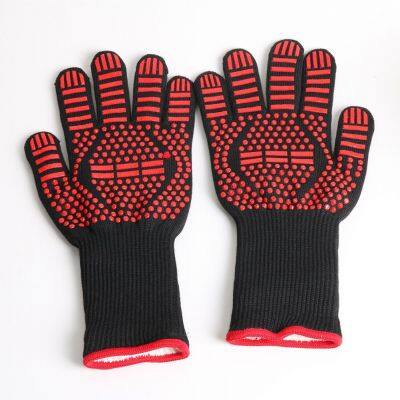 BBQ cooking glove oven heat resistant glove high temp resistant stove glove