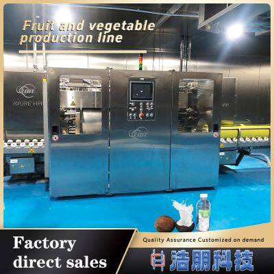 Automated factory-customized fruit and vegetable production line, coconut water beverage processing and filling.