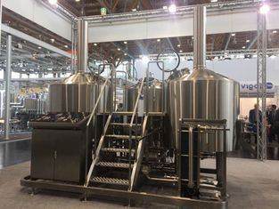 SUS 304 7Bbl Large Scale Brewing Equipment Semi Automatic Control System photo-4
