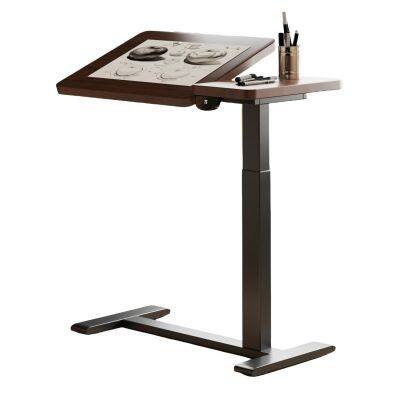 Mns Standing Desk Hand Lift Table Glass Study Table for Living Room Furniture Linear Actuator for Enhanced Work