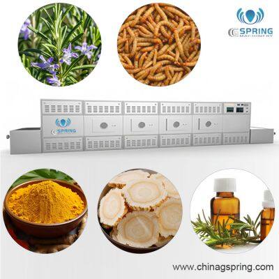 Continuous Tunnel Microwave Dryer for Herbal and Pharmaceutical Industry Drying and Sterilization