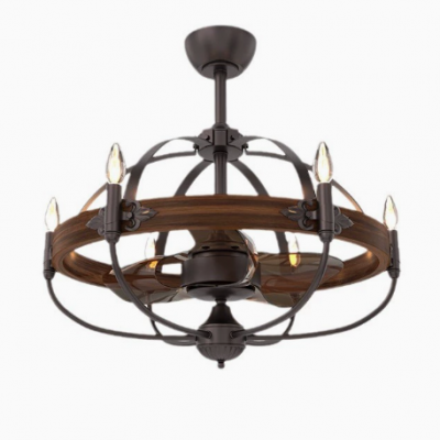 Creative 110V/Ceiling Fan Light 19 Inch Tri Color Variable Frequency（Wechat:13510231336）
